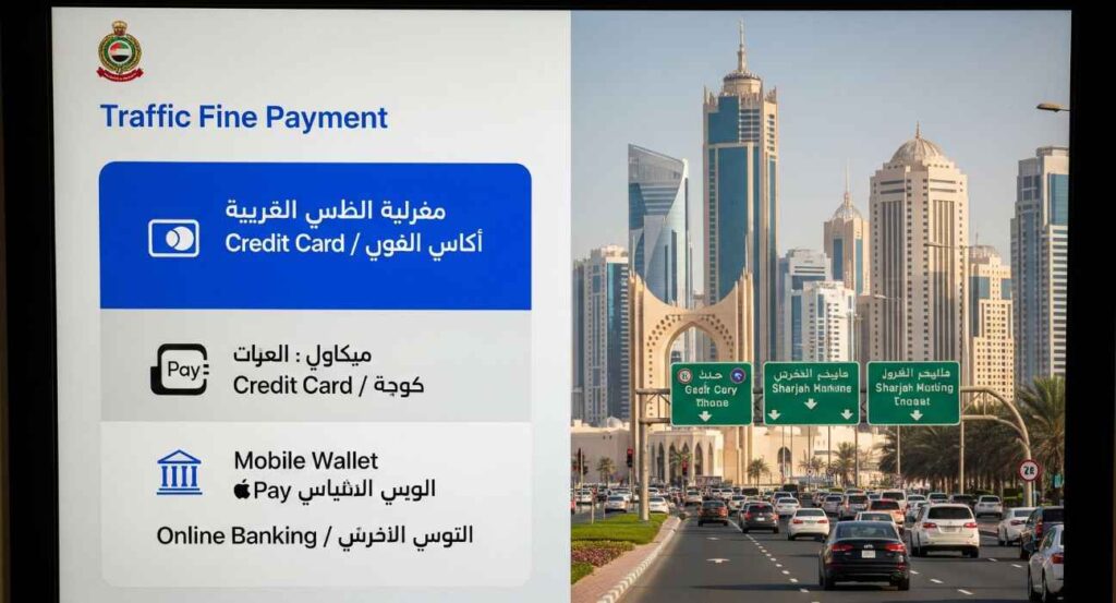 Sharjah Traffic Fine Payment Methods